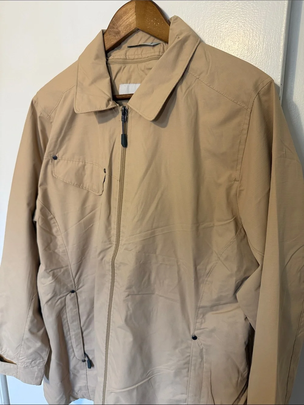 North End Ladies Jacket Full Zip Mesh Lined Collar Tan Neutral XXL Classic